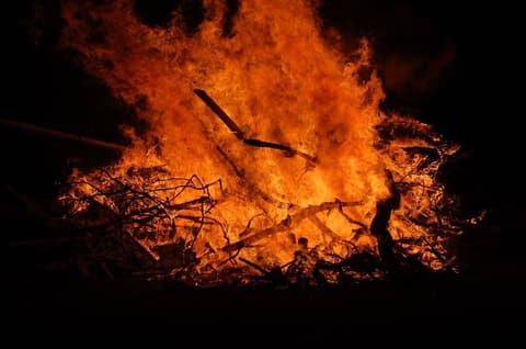 Homecoming Bonfire & Senior Blessing, October 6, 2016.