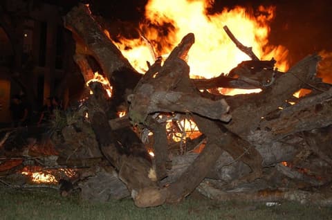Homecoming Bonfire & Senior Blessing, October 6, 2016.
