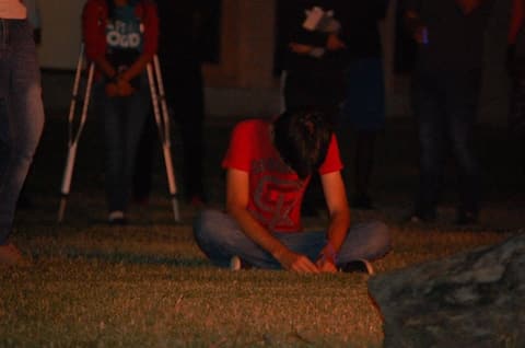 Homecoming Bonfire & Senior Blessing, October 6, 2016.