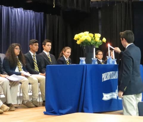 National Honor Society Induction Ceremony, December 2, 2016.