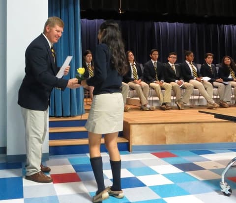 National Honor Society Induction Ceremony, December 2, 2016.