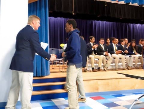 National Honor Society Induction Ceremony, December 2, 2016.