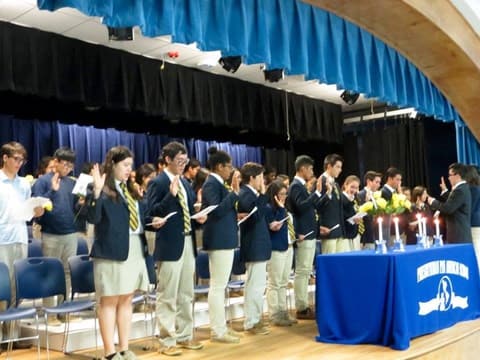 National Honor Society Induction Ceremony, December 2, 2016.
