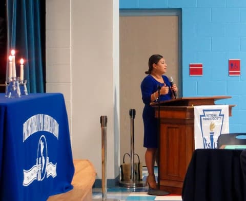 National Honor Society Induction Ceremony, December 2, 2016.