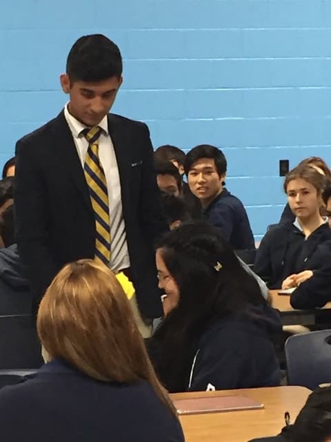 National Honor Society Induction Ceremony, December 2, 2016.