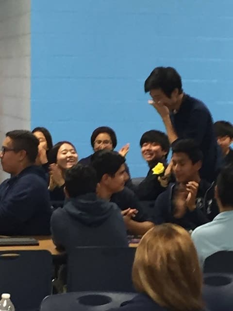 National Honor Society Induction Ceremony, December 2, 2016.