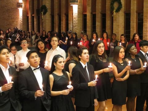 Candlelight Christmas Service and Christmas Party.