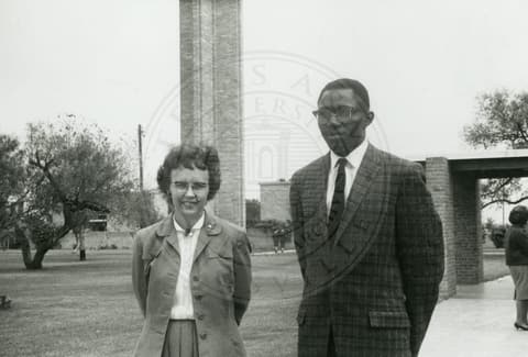 Mrs. McElroy, missionary teacher from the Congo.