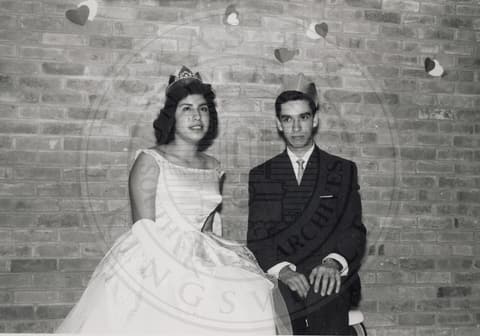 Prom king and queen.