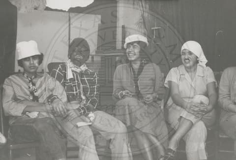 Students with costumes.