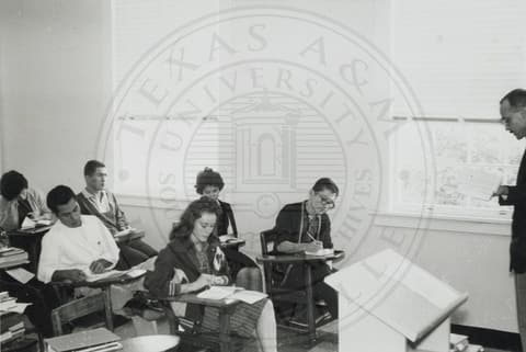 Students in class.