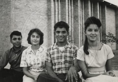The Freshman class officers of 1961 — the Class of 1964.