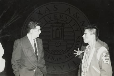 Student and professor.