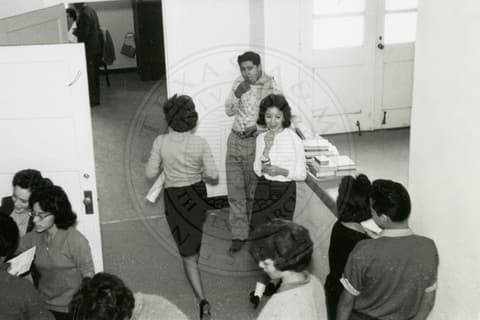 Students in class.
