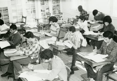 Students in class.