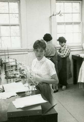 Students working on lab.