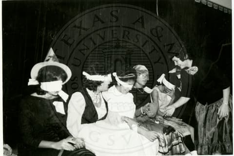 Students on stage.