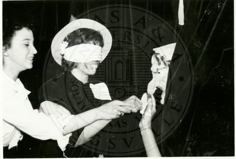 Students on stage.