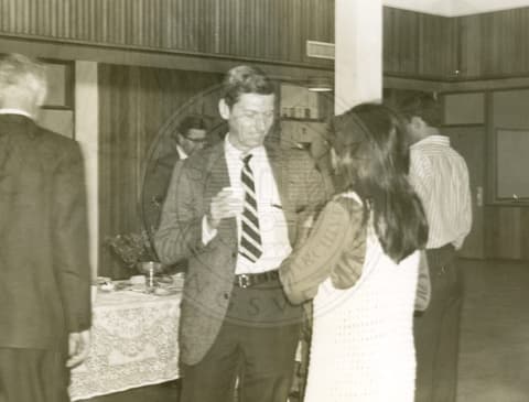 Trustees and students, 1970.