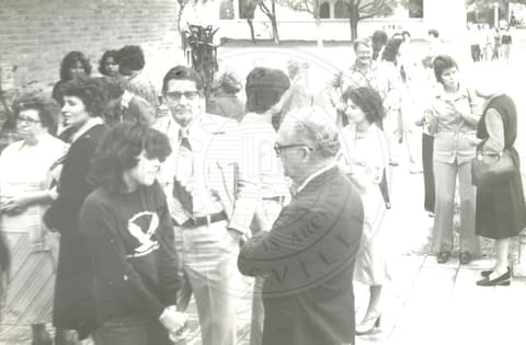 Students and visitors.