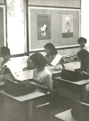Students in class.