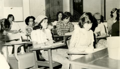 Students in class.