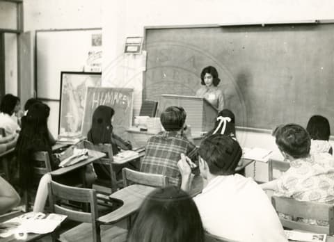 Students in class.