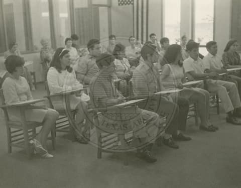 Students in class.