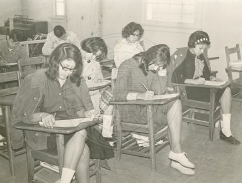 Students in class.