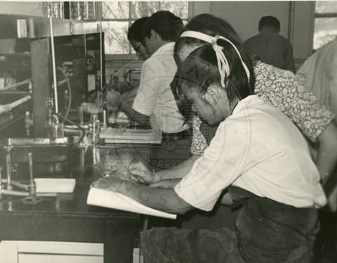 Students in class.