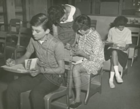 Students in class.