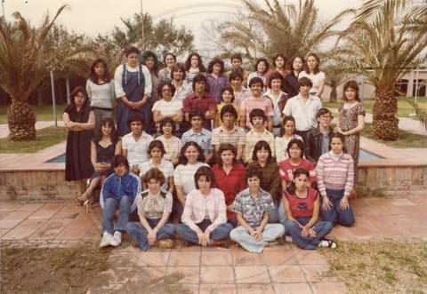 The whole school in six rows, 1973.