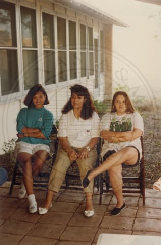 Students. A group of students having a talk.