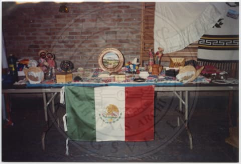 The flag of Mexico, 1990.