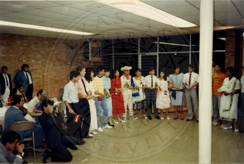 The trip to Honduras, 1990.